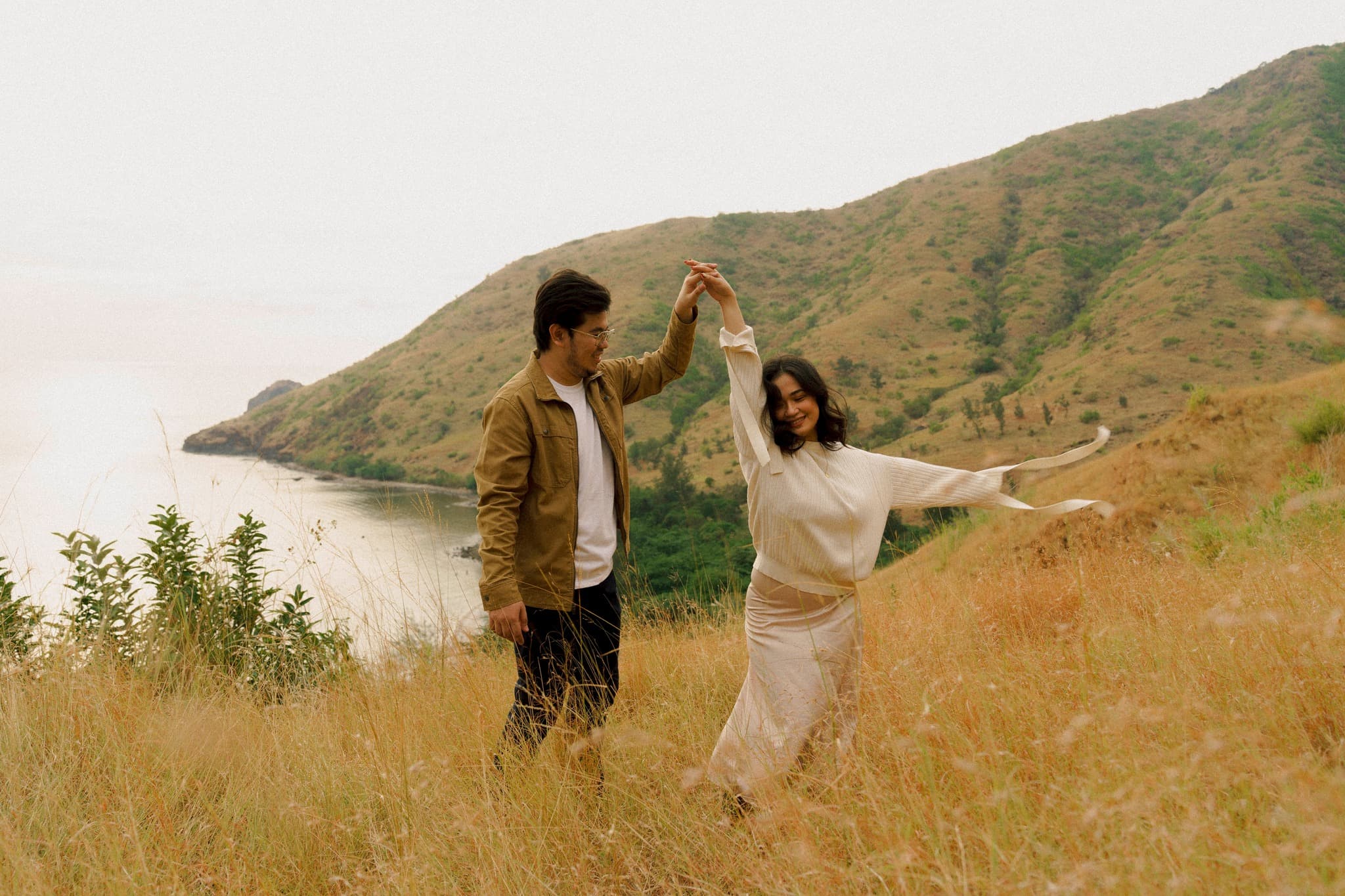 Filipino couple near their wedding venue